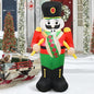 TRMESIA 4FT Christmas Inflatable Nutcracker Indoor Outdoor Decoration, LED Light Garden Yard Lawn Xmas Blow up Decor, Easy Storage for Stress Free Christmas Outdoor Blow up Decorating