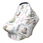 Personalized Baby Car Seat Cover with Name Stroller Canopy Custom Seahorse Carseat Cover Newborn Baby Boy Girl Nursing Cover for Moms First Birthday Gift