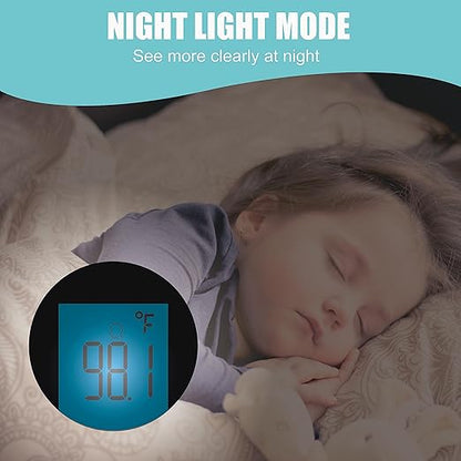 Amplim Non-Contact Forehead Thermometer for Kids and Adults - Touchless Digital Fever Thermometer with Temporal Head Function - No-Touch Baby Thermometer for Accurate Temperature Reading