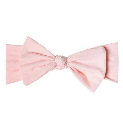 Copper Pearl Baby Bows: Stylish Headbands for Baby Girls, Premium Soft and Stretchy Baby Headbands, Perfect for Newborns, Trendy Designs - Blush
