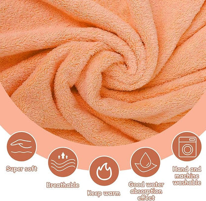 10 PCS Baby Bath Towels, 2 PCS Soft Hooded Towels & 8 PCS Washcloths - Ultra Soft, Super Absorbent, Cute Design for Newborns, Infants & Toddlers - Ideal for Bath, Swimming & Daily Care