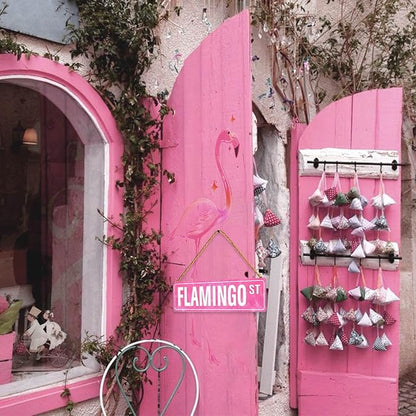 Flamingo Gifts for Women Flamingo Decor Pink Wall Decor Girl Room Christmas Decorations Pink Dorm Door Sign Cute Aesthetic Wall Art for Bedroom