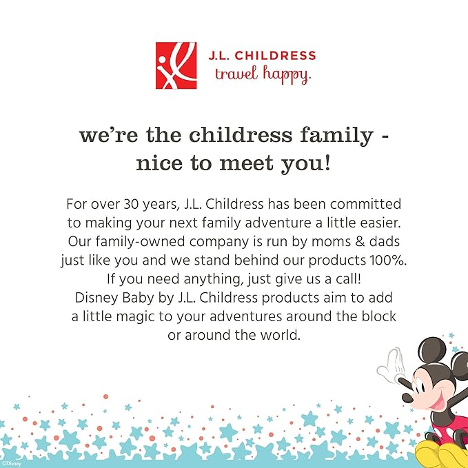 Disney Baby by J.L. Childress Infant Car Seat Canopy - Baby Car Seat Cover for Shade from Sun, Breathable Fabric, Machine Washable, Reversible Design, Universal Fit - Multicolor Mickey Mouse