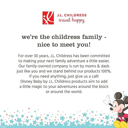 Disney Baby by J.L. Childress Infant Car Seat Canopy - Baby Car Seat Cover for Shade from Sun, Breathable Fabric, Machine Washable, Reversible Design, Universal Fit - Multicolor Mickey Mouse