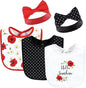 Hudson Baby Unisex Baby Cotton Bib and Headband Set