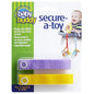Baby Buddy Secure-a-Toy, Adjustable Pacifier and Teether Strap for Stroller, Highchair, and Car Seat, Lilac Yellow, 2 Pack