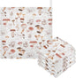 vvfelixl Baby Washcloths Cotton Different Mushrooms Baby Muslin Washcloths Soft Baby Face Towel for Newborn Infants Baby Wipes, 11.8 X 11.8 Inch, 5 Pack