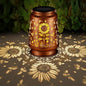 Solar Lantern Outdoor Hanging Waterproof Outside Metal Openwork Hummingbird Pattern Birthday Gifts for Women Mom Landscape Lights for Porch Garden Yard Patio Pathway Decor(Sunflower + Bee)