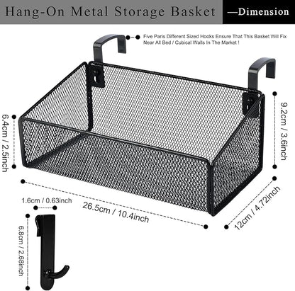 Bedside Caddy Shelf Hanging Storage Basket