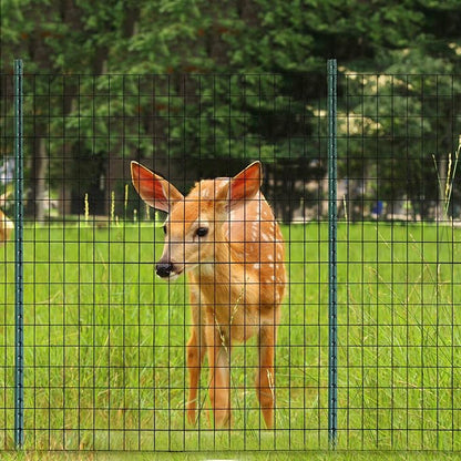Black PVC Coated Welded Wire Fencing, 60in High x 50ft Long, 2 inch x 3 inch 16GA 2/3/4/5/6 Ft Tall Welded Wire Fence Rolls, Black Metal Garden Fence Wire Roll Garden Fencing for Yard