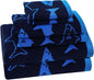 ORIGINAL KIDS 6 Piece Towel Set - Bath Time Shark Attack- 2 Bath Towels, 2 Hand Towels, 2 Washcloths - 100% Cotton Jacquard Soft Absorbent Quick Dry Pool Beach Towel Gift - Navy Blue