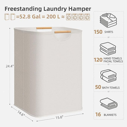 STORAGE MANIAC 2-Pack Large Laundry Hamper, 100L Collapsible Laundry Basket