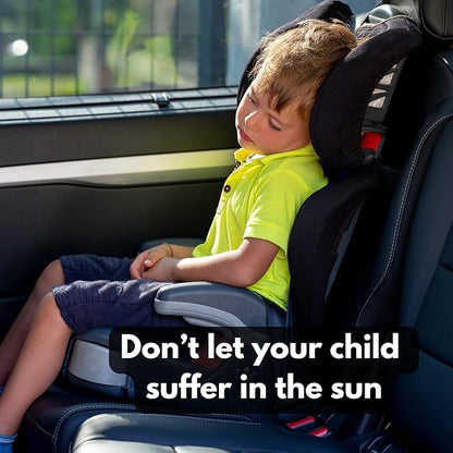 Harrier Hardware Baby & Passenger Side Window Cling Sun Shade, 4-Pack (20 x 12 inches)
