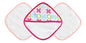 JJ Cole Washcloth and Bath Mitt Set, Pink Butterfly, 3 Count