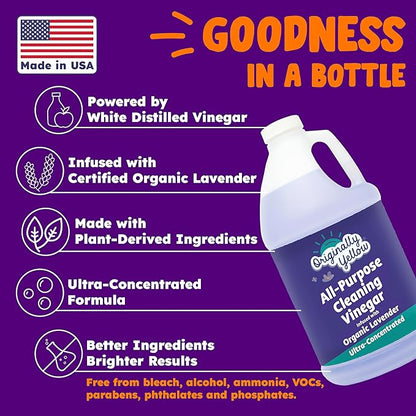 Originally Yellow Lavender White Vinegar