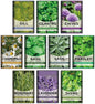 10 Kit Non-GMO Growing into Thyme, Lavender, Chamomile, Dill, Chives, Cilantro, Rosemary, Basil, Parsley, Sage Indoor/Outdoor for Kitchen Windowsill Gardening Gift