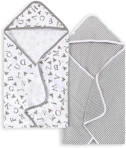 Burts Bees Baby Infant Hooded Towels, Unisex Bath Essentials and Newborn Necessities, Soft Nursery Towel with Hood Set, Size 29 x 29 Inch