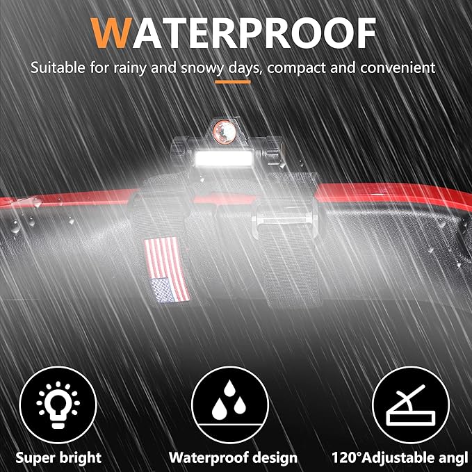 2.0”-4.0” Roll Bar Dome Light UTV LED Interior Lights for Jeep Wrangler CJ YJ TJ JK JL Gladiator JT 1945-2025 Polaris RZR Ranger Cam Am Golf Cart ATV Boat US Flag 1 Pack