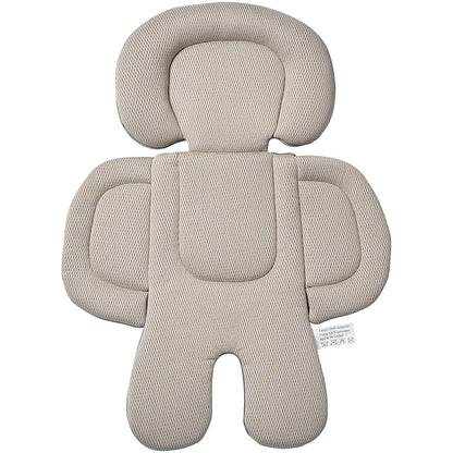 Innokids Infant Car Seat Insert for Newborn, 2 in 1 Reversible Soft Padded Baby Head and Body Support for Stroller, Carseat, Swing (Beige/Gray)