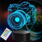 Photographer Gifts for Men, Camera 3D Night Light with Remote Control, 16 Colors Changing, Timer, Dimmable, RGB Flashing Mode, Photography Gifts Gifts for Men Women Christmas Decor