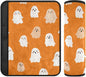 2 Pack Seatbelt Covers Seat Belt Cover Pad for Adults Boys Girls Car Seat Strap Covers Pads Cushion Universal Shoulder Strap Pad Protector for Backpack Camera Bag 10x7.7Inch Halloween Ghosts Orange