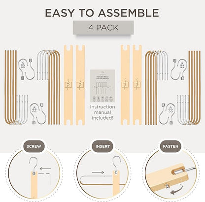 MORALVE Pants Hangers Space Saving