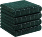 Homaxy 100% Cotton Terry Kitchen Towels, Checkered Designed, Soft and Super