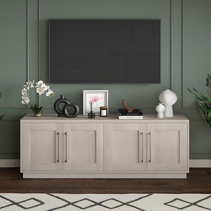 Henn&Hart Tillman, 68'' Rectangular TV Stand, Alder White