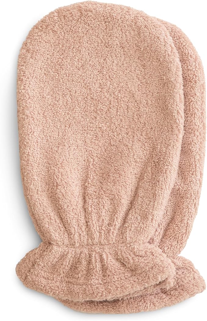 mushie Baby Bath Mitt | Organic Cotton | Pack of 2 (Blush)