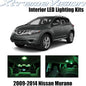XtremeVision Interior LED for Nissan Murano 2009-2014 (10 Pieces) Green Interior LED Kit + Installation Tool