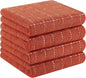 Homaxy 100% Cotton Terry Kitchen Towels, Checkered Designed, Soft and Super