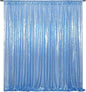 Poise3EHome Blue Sequin Backdrop,10FT x 10FT Sequin Photography Backdrop Curtain for Party Decoration, Baby Blue