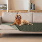 gogobunny 100% Double Sided Waterproof Dog Blanket Soft Pet Bed Cover Reversible Protect Furniture Couch Sofa Car for Puppy Cat Kids (Dark Olive/Light Olive, 30x80 Inch (Pack of 1))