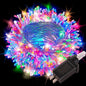 Etinga 200 LED String Lights 66ft Multicolor, Plug in Fairy Lights with 8 Modes, Indoor Outdoor Christmas Lights for Tree Bedroom Patio Yard Holiday Party Decor (Multicolor, 200 LED 66ft)