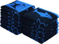 ORIGINAL KIDS Wash Cloth - Bath Time Shark Attack Set of 12 Washcloths - 100% Cotton Jacquard Super Soft Colorful Absorbent Quick Dry Easy Care Face Towel Face Cloth Gift - 12 x 12 - Navy Blue