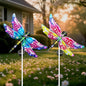 Hexagram Dragonfly Garden Decor, Dragonfly Garden Stakes Set of 2, Gardening Gifts Solar Stake Lights Decorations, Light for Patio Yard Lawn Home Pathway Decor