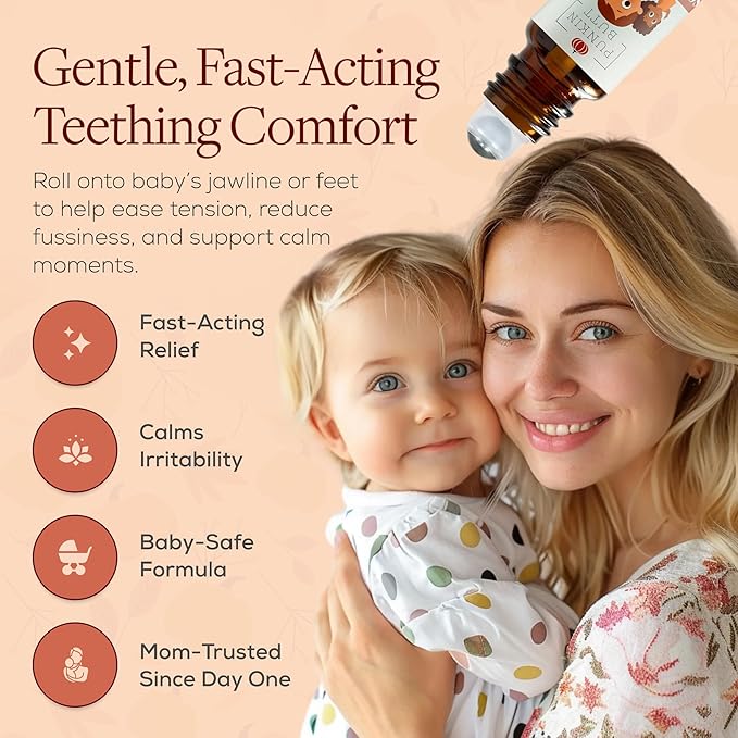 Punkin Butt Lavender Teething & Soothing Oil Roller | Natural Topical Calming Relief
