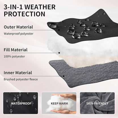 Miracle Baby Bunting Bag for Stroller, Warm Fleece Footmuff with Zippers, Convertible Infant Toddler Sleeping Bag Blanket for Boys Girls