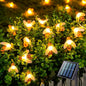 JMEXSUSS Solar Bee Lights Outdoor Waterproof, 30.6FT 50 LED Solar Fairy Lights, 8 Modes Twinkle Light for Outside Garden Patio Yard Decorations