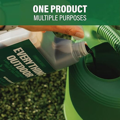 Humboldts Secret Everything Outdoor Plant Food | 5-5-5 Liquid Fertilizer with Norwegian Kelp | All Purpose Lawn, Vegetable & Fruit Food | Garden Nutrients | Refillable Hose End Bottle | 1 Gallon