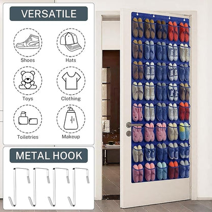 40-Pocket Over the Door Shoe Organizer