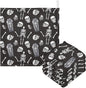 vvfelixl Baby Washcloths Cotton Creepy Skull Baby Muslin Washcloths Soft Baby Face Towel for Newborn Infants, 11.8 X 11.8 inch, one sizex5