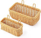 AceList Wall Hanging Basket, Boho Style Hand-Woven Hanging Storage Baskets