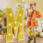 imprsv Marquee Letters Gold 3FT: Golden Party Decor - Light Up Letter M Large 3 Feet Tall - Party Decorations Letter for Marry Me Wedding Proposal
