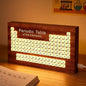 Ammonite Wooden Periodic Table Desk Lamp, USB Powered Element Block LED Warm White Light, Educational Decor for Classroom, Student Chemistry Gifts and Study Room Supplies