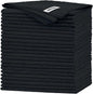 FIXSMITH Black Microfiber Cleaning Cloth -Pack of 24, Highly Absorbent Cleaning