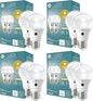 GE LED+ A19 Dusk to Dawn LED Light Bulbs, Automatic On/Off Outdoor Security Light, Soft White (8 Pack)