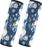 CHIFIGNO Blue Adorable Gnomes Snowflakes Seat Belt Cover Comfortable Car Seat Belt Pads 2 Pack Seatbelt Shoulder Pad Protect Your Neck and Shoulder