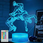 Wrestling Night Light, Wrestler Gifts, Wrestler 3D Illusion Lamp with 16 Colors Changing, Remote Control and Dimmable, Kids Boys Girls Room Decoration, Holiday Xmas Gifts