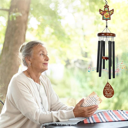 FLAGWIX Sympathy Gifts for Loss of Loved One - Christmas Memorial Wind Chimes for Outside 32 in - Large Outdoor Wind Chimes, Bereavement Gift Ideas, Condolence Memorial Gifts for Loss of Mom Dad